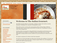 Tablet Screenshot of catering.the-italian-gourmet.com